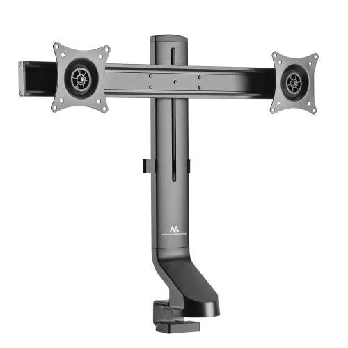 FPMA-D860DBLACK_01 Suport monitor de birou Neomounts FPMA-D860DBLACK; pentru display-uri cu diagonale 10"-27", sistem de prindere VESA 75x75~100x100, suporta 2 ecrane, greutate maxima suportata 7kg per ecran, full motion, tilt +10°, -10°, swivel +10°, -10°, +180°, -180°; gas spring; culoare negru. Garantie 5 ani
