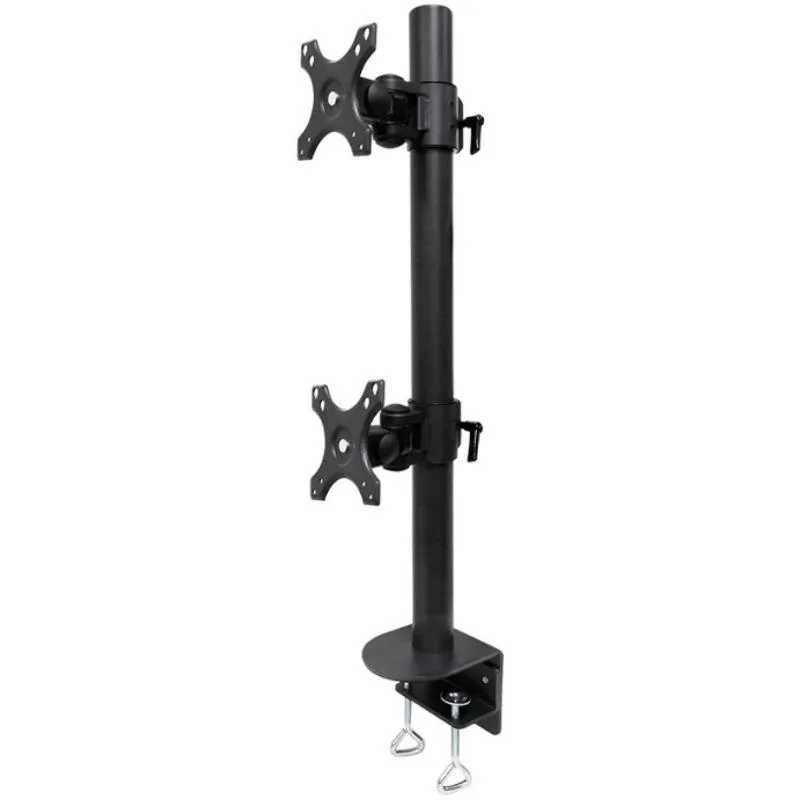 FPMA-D960DVBLACKPL_02 Suport Monitor de Birou Dublu, Neomounts by Newstar FPMA-D960DVBLACKPLUS, 17" - 49", VESA 100x100, suporta pana la 15kg, negru