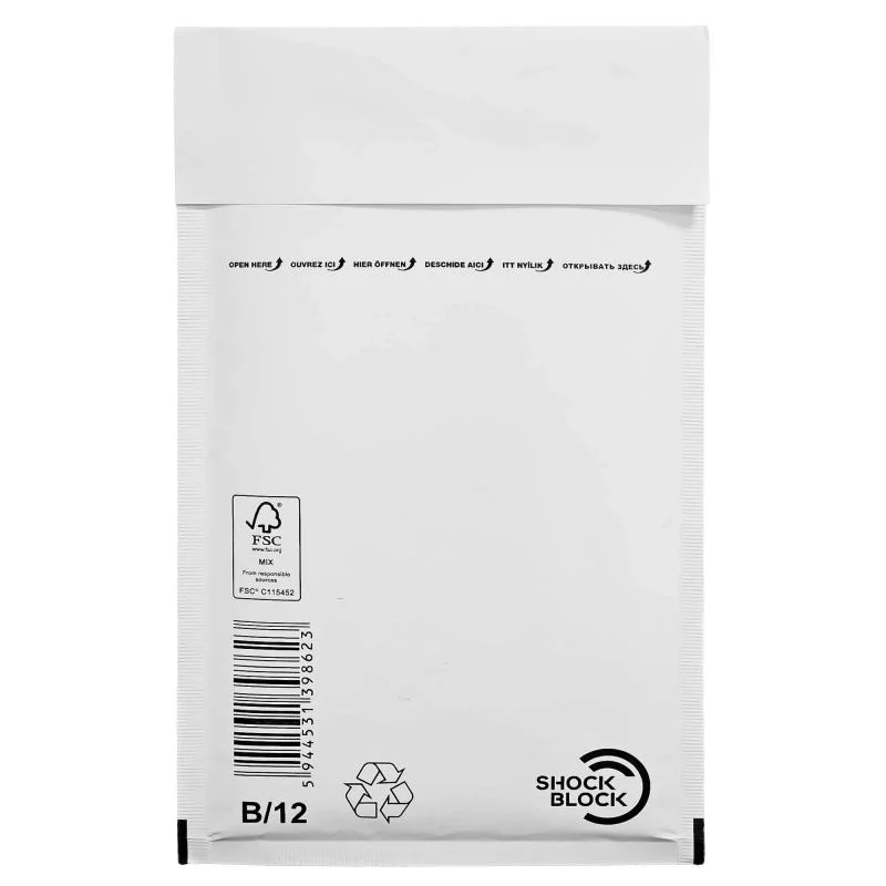 PLIC PERNA AER B/12 EXT-140*225MM/INT-120*215MM ALB GPV