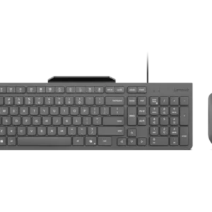 Kit wired tastatura si mouse Lenovo 310 USB-A Wired Combo, taste numerice, gri