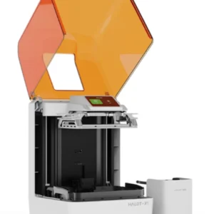 CREALITY HALOT-X1 COMBO RESIN 3D PRINTER, Tehnologie LCD, Volum printare: 211.68mm*118.37mm*200mm, Dimensiuni imprimanta: 344mm*331mm*434mm, Sursa lumina: Honeycomb Matrix, Expunere: 6500+10% μW/cm2, Rezolutie: 16K(15120*6230PX), Dimensiune pixel: 14*19μm, Acuratete axa Z: 0.01mm, Grosime strat