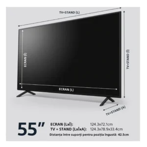 Televizor Sony BRAVIA LED 55X75WL, 139 cm, Smart Google TV, 4K Ultra HD, Clasa G