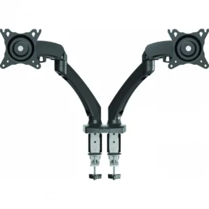 Suport Monitor de Birou Dublu, BARKAN M142P, 13" - 29", VESA 75x75, suporta pana la 6kg, negru