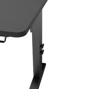 Birou gaming Genesis Holm Modular 160, material lemn/metal, reglabil pe inaltime 70 - 90 cm, iluminare RGB, management cabluri, negru