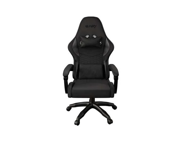 Scaun gaming FURY SHINAI S4, material piele ecologica+fabric, reglabil pe inaltime, greutate maxima suportata 130 kg, inaltime scaun reglabil 43 - 52 cm, spatar ajustabil 180°, dimensiuni roti 50mm, echipat cu piston cu gaz clasa 4, negru