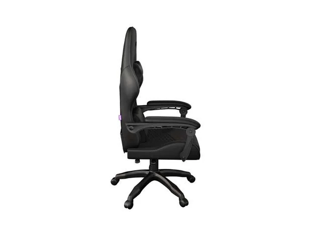 Scaun gaming FURY SHINAI S4, material piele ecologica+fabric, reglabil pe inaltime, greutate maxima suportata 130 kg, inaltime scaun reglabil 43 - 52 cm, spatar ajustabil 180°, dimensiuni roti 50mm, echipat cu piston cu gaz clasa 4, negru