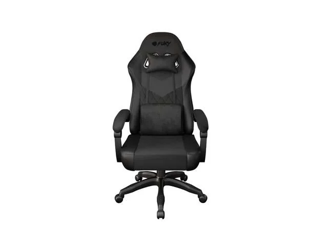 Scaun gaming FURY SHINAI S2, material piele ecologica+fabric, reglabil pe inaltime, greutate maxima suportata 120 kg, inaltime scaun reglabil 42 - 49 cm, spatar ajustabil 135°, dimensiuni roti 51mm, echipat cu piston cu gaz clasa 3, negru