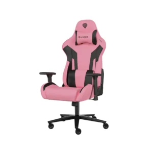NFG-1928_07 Scaun gaming Genesis Nitro 720, piele ecologica, reglabil pe inaltime, suporta pana la 150 kg, inaltime reglabila 46.5 - 53.5 cm, spatar ajustabil 135°, dimensiuni roti 60mm, negru/roz