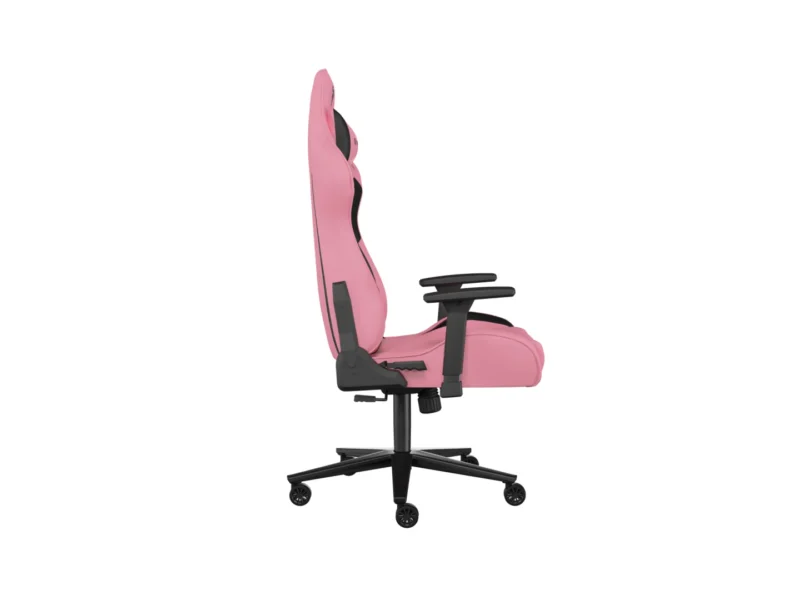 NFG-1928_09 Scaun gaming Genesis Nitro 720, piele ecologica, reglabil pe inaltime, suporta pana la 150 kg, inaltime reglabila 46.5 - 53.5 cm, spatar ajustabil 135°, dimensiuni roti 60mm, negru/roz