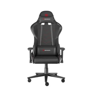 Scaun gaming Genesis Nitro 550 G2, material Synthetic PU + Textil, reglabil pe inaltime, greutate maxima suportata 150 kg, inaltime scaun reglabil 46.5 - 53.5 cm, spatar ajustabil 150°, dimensiuni roti 60mm, negru