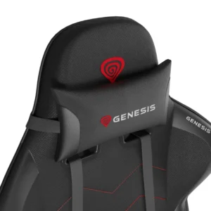 Scaun gaming Genesis Nitro 550 G2, material Synthetic PU + Textil, reglabil pe inaltime, greutate maxima suportata 150 kg, inaltime scaun reglabil 46.5 - 53.5 cm, spatar ajustabil 150°, dimensiuni roti 60mm, negru