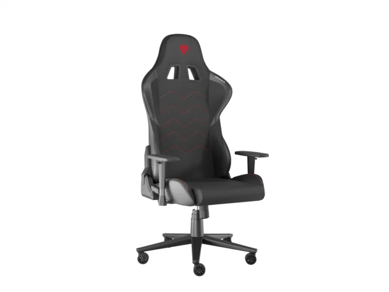 Scaun gaming Genesis Nitro 550 G2, material Synthetic PU + Textil, reglabil pe inaltime, greutate maxima suportata 150 kg, inaltime scaun reglabil 46.5 - 53.5 cm, spatar ajustabil 150°, dimensiuni roti 60mm, negru