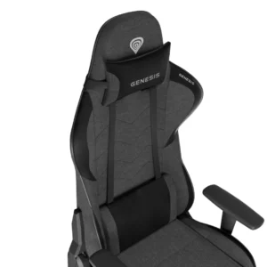 Scaun gaming Genesis Nitro 550 G2, material Synthetic PU + Textil, reglabil pe inaltime, greutate maxima suportata 150 kg, inaltime scaun reglabil 46.5 - 53.5 cm, spatar ajustabil 135°, dimensiuni roti 60mm, gri