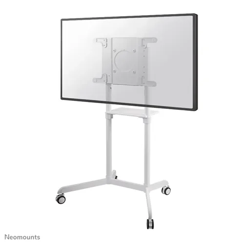 NS-M1250WHITE_01 Stand mobil de podea, Neomounts by Newstar NS-M1250WHITE, 37"-70", VESA max. 600x400, suporta pana la 70kg, inclinatie 5°, rotatie 90°, alb
