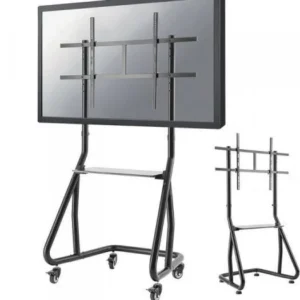 Stand podea mobil/fix Neomounts NS-M3800BLACK; pentru display-uri cu diagonale 60"-100", sistem de prindere VESA 200x200~1000x600, greutate maxima suportata 100kg, fix, inaltime reglabila manual 1350-1530mm; polita AV; dimensiuni 873x683x1610; culoare negru. Garantie 5 ani