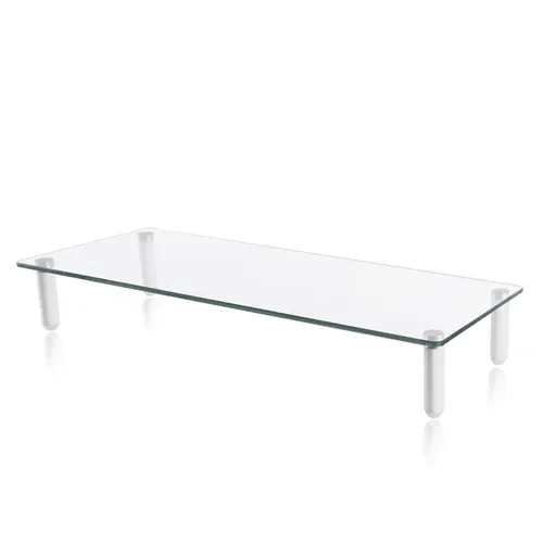 Suport Monitor de Birou, Neomounts by Newstar PLASMA-M1700E, suporta pana la 25kg, transparent
