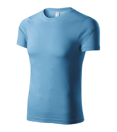 Tricou unisex PAINT P73 - albastru azuriu