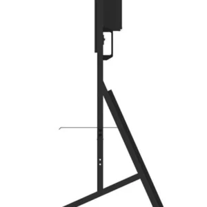 RESIG0000030103_10 Stand podea mobil/fix Neomounts FL50-575BL1; pentru display-uri cu diagonale 65"-110", sistem de prindere VESA 100x100~1100x600, greutate maxima suportata 125kg, fix, inaltime reglabila manual 1290-1360mm (4 presetari); polita AV max load 10kg, rack AV, management cabluri, 2 stalpi; pre-asamblat