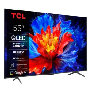 Televizor TCL QLED 55P8K, 139 cm, Smart Google TV, 4K Ultra HD, Clasa F, 144Hz, Onkyo