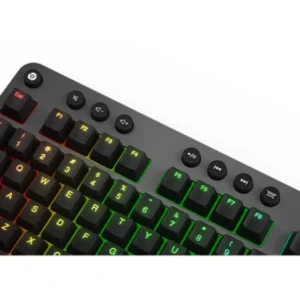 Tastatura gaming mecanica Lenovo Legion K500, iluminare RGB, switch Red, taste multimedia, Iron Grey