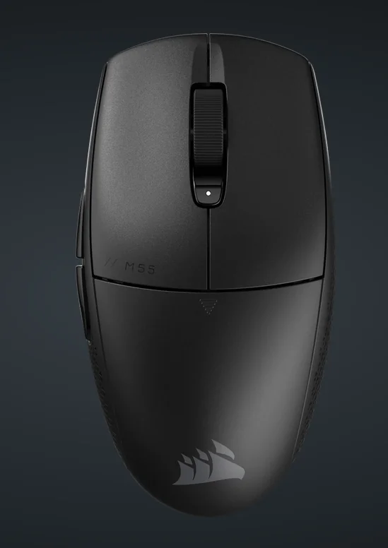 Mouse Gaming CORSAIR M55 WIRELESS, Optical, autonomie baterie 2.4GHz pana la 185 ore bluetooth pana la 400 de ore, DPI 24K, lungime cablu 1.8m