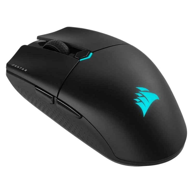 Mouse Gaming CORSAIR KATAR ELITE WIRELESS, 26k DPI, compatibilitate iCUE, 1 memory profile, autonomie de pana la 60 de ore 2.4GHz si de pana la 110 ore bluetooth