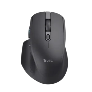 Mouse Trust Ozaa+, wireless RF 2.4GHz, bluetooth, conectivitate USB 1.1, 2.0, 3.0, rezolutie maxima 3200 DPI, negru
