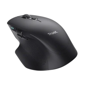 Mouse Trust Ozaa+, wireless RF 2.4GHz, bluetooth, conectivitate USB 1.1, 2.0, 3.0, rezolutie maxima 3200 DPI, negru