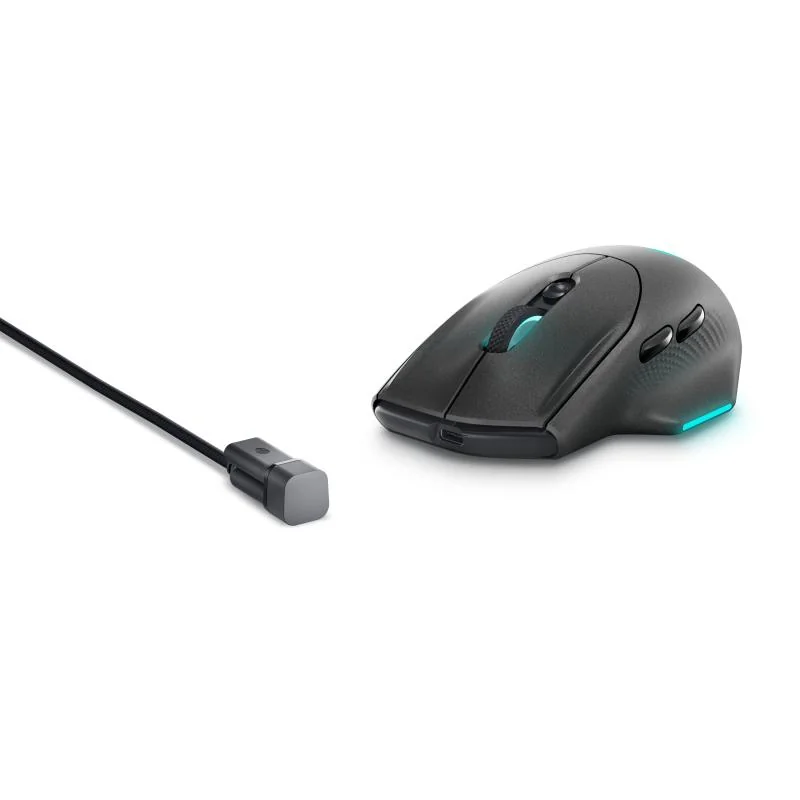 AW Wireless Gaming Mouse AW620M Dark Side of the Moon, Connectivity: 2.4GHz Gaming Wireless, USB Wired, Performance: 1000Hz over Wired & 2.4GHz Gaming Wireless, Battery Life: Up to 140 Hours - 2.4GHz Gaming Wireless, Fast Charging: 5 minutes charge for up to 10 hours of gameplay, Battery technology