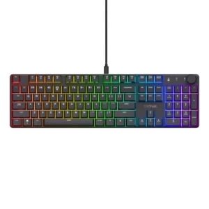 RESIG0000030452_01 Tastatura mecanica Trust GXT 866 Torix cu fir, swtich linear, 104 butoane, full RGB, butoane programabile, tipuri de jocuri FPS, MMO, MOBA, RPG, RTS, negru