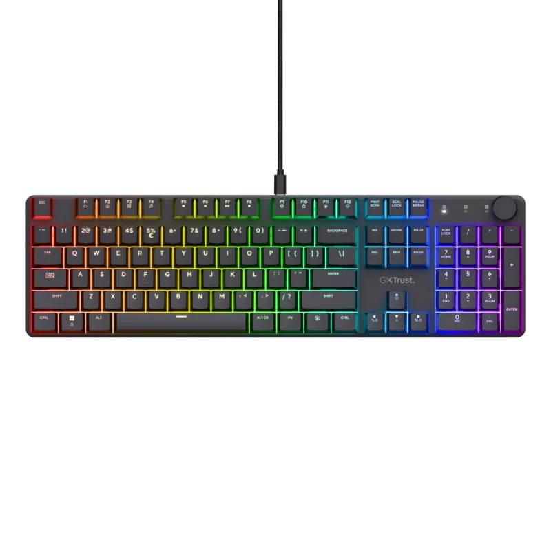 RESIG0000030452_05 Tastatura mecanica Trust GXT 866 Torix cu fir, swtich linear, 104 butoane, full RGB, butoane programabile, tipuri de jocuri FPS, MMO, MOBA, RPG, RTS, negru
