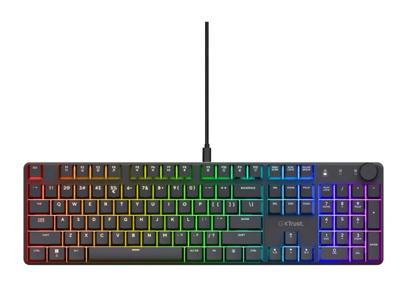 RESIG0000030452_06 Tastatura mecanica Trust GXT 866 Torix cu fir, swtich linear, 104 butoane, full RGB, butoane programabile, tipuri de jocuri FPS, MMO, MOBA, RPG, RTS, negru