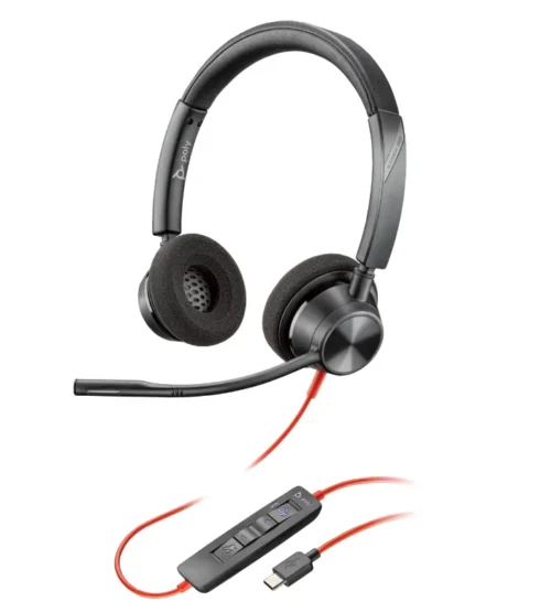 RESIG0000030494_01 Poly Blackwire 3220 Stereo USB-C Headset +USB-C/A Adapter