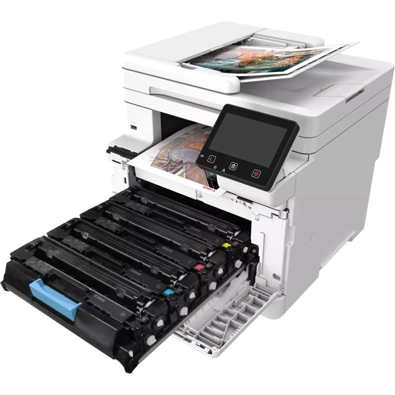 Multifunctional color Canon i-SENSYS MF664Cdw, Tehnologie: Laser, Format: A4, Functii: Print, copy, scan, Viteza printare max: 25ppm, Rezolutie 600x600dpi, max 1,200 × 1,200 dpi, Limbaje printare: UFR II, PCL 6, Duplex, copiere: viteza: 25ppm, Rezolutie: 600 × 600 dpi, zoom: 25 - 400%, Scanare