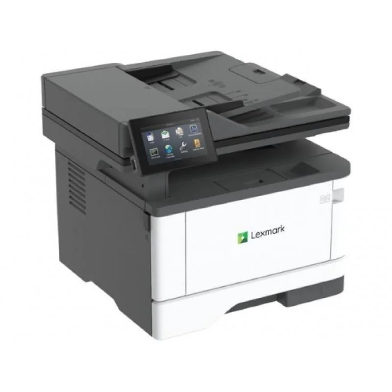 Multifunctional laser monocrom Lexmark MX432adwe, A4, Imprimare/Copiere/Scanare/Fax, Grup de lucru mic,Ecran tactil color Lexmark e-Task de 4,3 inchi (10,9 cm),Alimentator multifuncţional de 100 de coli, Unitate duplex integrată, Tavă de ieşire de 150 de coli, Tavă integrat de 250 coli,Porturi