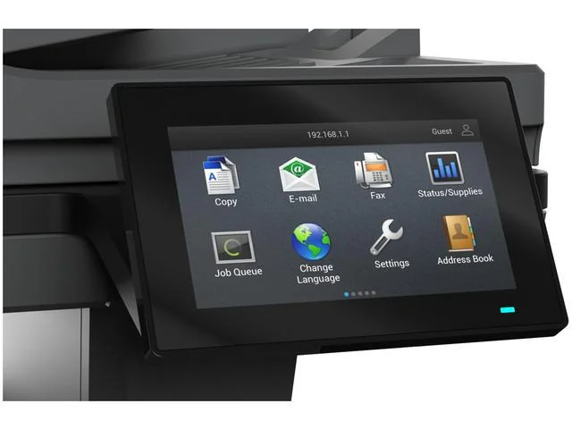 Multifunctional laser monocrom Lexmark MX532adwe, A4,  Imprimare/Scanare/Copiere/fax analog,Grup de lucru mediu, Ecran tactil color Lexmark e-Task de 4,3 inchi (10,9 cm), Alimentator multifuncţional de 100 de coli, Tavă de ieşire de 250 de coli, Unitate duplex integrată, Tavă integrat de 550 coli