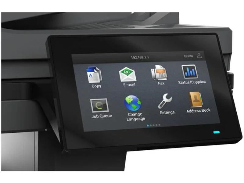 Multifunctional laser monocrom Lexmark MX532adwe, A4,  Imprimare/Scanare/Copiere/fax analog,Grup de lucru mediu, Ecran tactil color Lexmark e-Task de 4,3 inchi (10,9 cm), Alimentator multifuncţional de 100 de coli, Tavă de ieşire de 250 de coli, Unitate duplex integrată, Tavă integrat de 550 coli