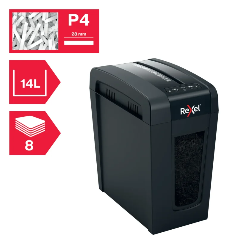 DISTRUGATOR DOC MANUAL SECURE X8 SLIM CROSS-CUT P4 REXEL