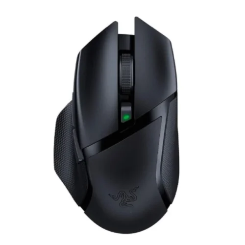 Mouse gaming wireless Razer Basilisk V4 Hyperspeed, senzor Razer Focus X 33K Optical Sensor Gen-3, durata de viata baterie pana la 140 ore, 12 butoane customizabile, iluminare Razer Chroma RGB, negru