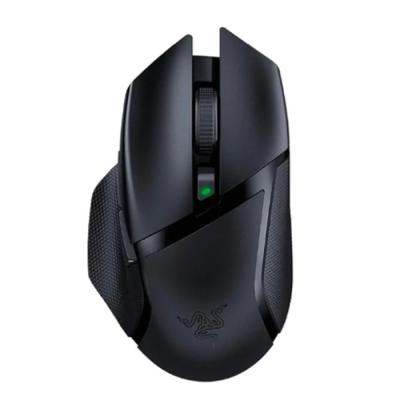 Mouse gaming wireless Razer Basilisk V4 Hyperspeed, senzor Razer Focus X 33K Optical Sensor Gen-3, durata de viata baterie pana la 140 ore, 12 butoane customizabile, iluminare Razer Chroma RGB, negru