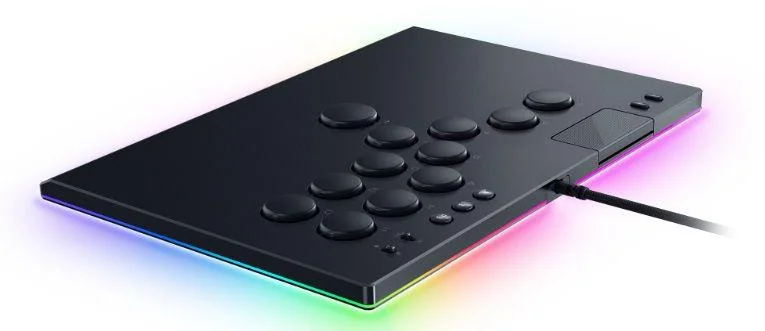 Controller Razer Kitsune All Buton Optical Arcade pentru PS5 si PC, iluminare RGB Chroma, conexiune USB-C, negru