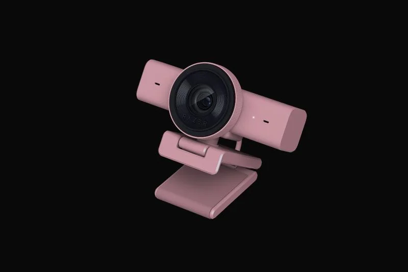 Camera web Razer Kiyo V2 X, rezoluție video: 1440p @ 60/30 FPS, 1080p @ 60/30/24 FPS, 720p @ 60/30 FPS, rezoluție imagine: 3.7 MP, tip conexiune: USB 2.0, roz