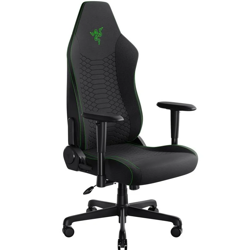 RZ38-05310100-R3G1_01 Scaun Razer Iskur V2 X, tip spuma spumă turnată PU, suport lombar integrat, tetieră reglabilă, cotiere 2D, clasa de ridicare pe gaz 4, negrugreutate maxima suportata 136 kg, negru