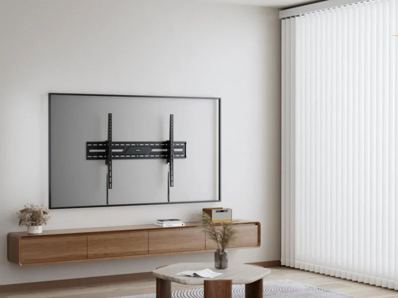 SRXA-43X100T_11 Suport perete TV Serioux 43-100" Tilt 75kg Profil 85mm Material: Otel Finisarea suprafeței: vopsea electrostatica Dimensiune ecran: 43"-100" Compatibilitate VESA: 75x75, 100x100, 100x150, 150x100, 100x200, 200x100, 150x150, 200x200, 200x300, 300x200, 200x400, 400x200, 300x300, 300x400, 400x300