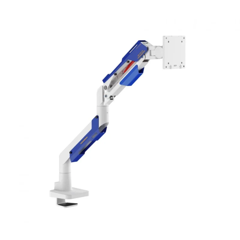 SRXA-MM101-C012WH_03 Suport monitor Serioux MM101-C012WH, arc cu gaz, compatibilitate dimensiune ecran 24"-57", greutate maximă suportata: 2~30 kg, VESA: 75x75, 100x100, 100x200, 200x100, 200x200, inclinare: +70°~-45°, pivotare: +90°~-90°, rotația ecranului: 360°