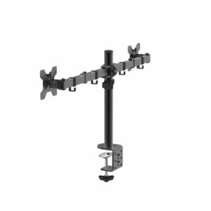 SRXA-MM1903A_03 Suport dublu monitor Serioux, MM1903A, mobil, tilt:+/- 90 °, swivel: 180 ° , rotatie 360°, VESA: 75×75 / 100×100mm, compatibilitate 10"-27" , reglabil pe inaltime: 400mm ,extensie braț: 415mm ,greutate maxima suportata 8 kg, culoare negru