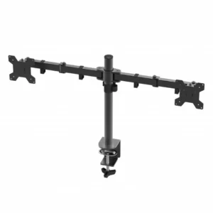 SRXA-MM1903A_05 Suport dublu monitor Serioux, MM1903A, mobil, tilt:+/- 90 °, swivel: 180 ° , rotatie 360°, VESA: 75×75 / 100×100mm, compatibilitate 10"-27" , reglabil pe inaltime: 400mm ,extensie braț: 415mm ,greutate maxima suportata 8 kg, culoare negru