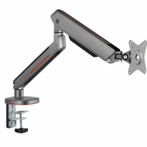 Brat pentru monitor, Material: Oțel, Aluminiu, Plastic, Suprafață finisaj : acoperire cu Pulbere, Culoare: Alb Texturat Fin, Gri Spațial, Dimensiune compatibila ecran: 27"-45", tehnologie arc, Greutate maxima (pe ecran): 5~14 kg, Greutate maxima pentru ecran curbat (pe ecran): 5~12 kg