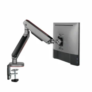 Brat pentru monitor, Material: Oțel, Aluminiu, Plastic, Suprafață finisaj : acoperire cu Pulbere, Culoare: Alb Texturat Fin, Gri Spațial, Dimensiune compatibila ecran: 27"-45", tehnologie arc, Greutate maxima (pe ecran): 5~14 kg, Greutate maxima pentru ecran curbat (pe ecran): 5~12 kg