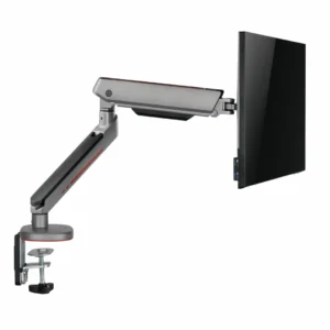 Brat pentru monitor, Material: Oțel, Aluminiu, Plastic, Suprafață finisaj : acoperire cu Pulbere, Culoare: Alb Texturat Fin, Gri Spațial, Dimensiune compatibila ecran: 27"-45", tehnologie arc, Greutate maxima (pe ecran): 5~14 kg, Greutate maxima pentru ecran curbat (pe ecran): 5~12 kg